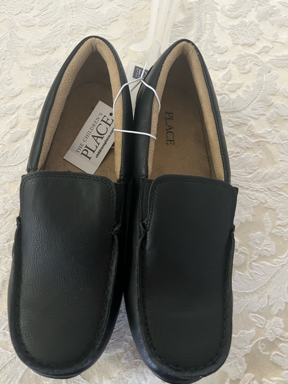 The Children's Place Black Boys' Slip-On Loafers size 6 new with tags